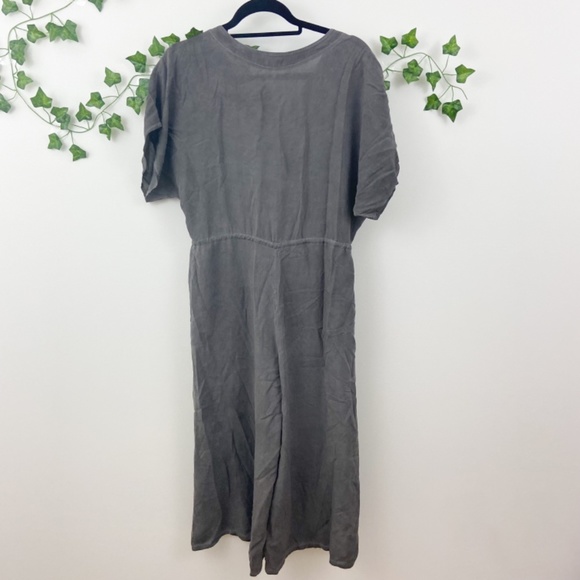 River + Sky grey short sleeve tie waist jumpsuit - Picture 2 of 9